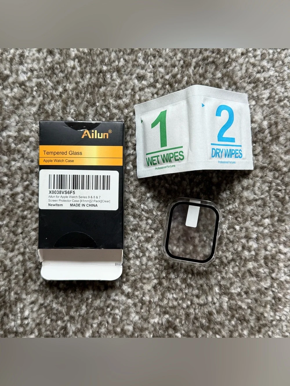 Genuine Apple Watch Sport Band (compatible with 38/40/41mm) S/M Band Plus Case